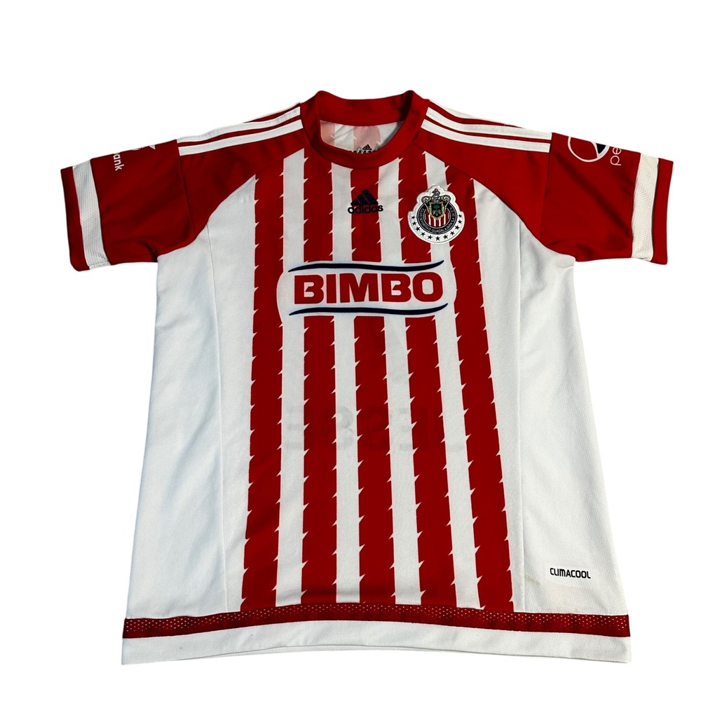Adidas Chivas Guadalajara Soccer Jersey Jesse 7 Tecate Bimbo ClimaCool Men